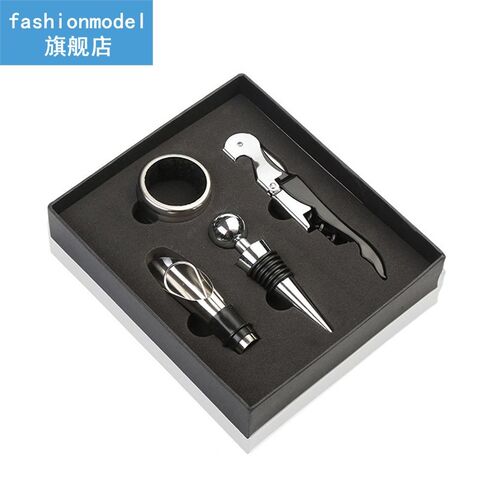 4pcs/set Beer Wine Bottle Opener Wine Stopper Corkscrew Remo
