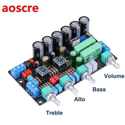 Dual S5532 / AD827 / OPA2604 Repalceable Preamp Board Audio