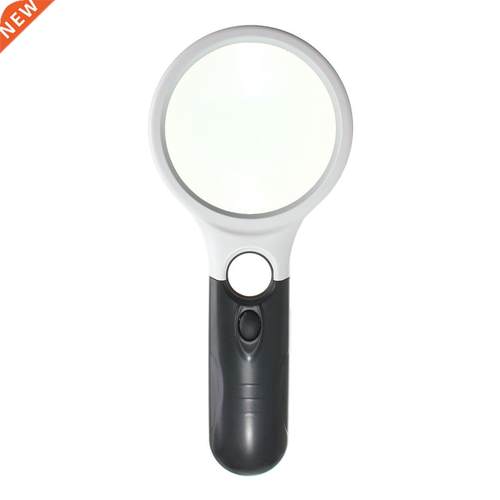 3 LED Lig 10X 20X Magnifying Glass Lens Handheld Mini Pock