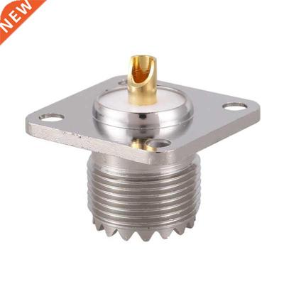 UHF SO-239 Female Jack Square Shape Solder Cup Coax Connecto