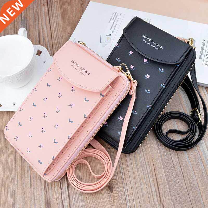 Floral Pattern Mobile Phone Women's Wallets Mini Cell Ph