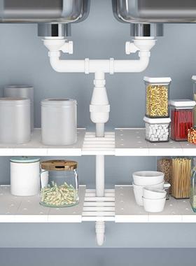 Wardrobe Retractable Storage Holder Rack Cabinets Layered Pa