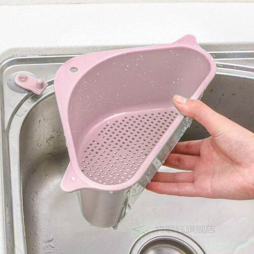 Kitchen Triangular Sink Strainer Drain Vegetable Fruit Drain