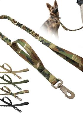 Tactical Dog Leash Nylon No-Pull Bungee Dog Training Leads M