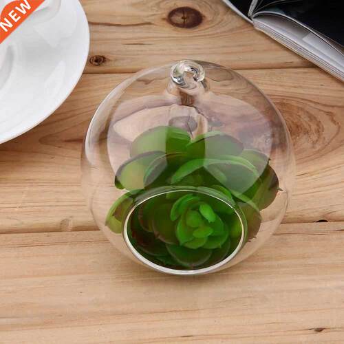 Home Wndow Hangng Glass Vase Flower Water Plantng Terrar