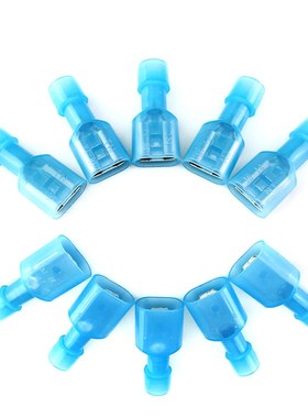 60Pcs Spade Terminal Female Male Connector Lug Wire Terminal