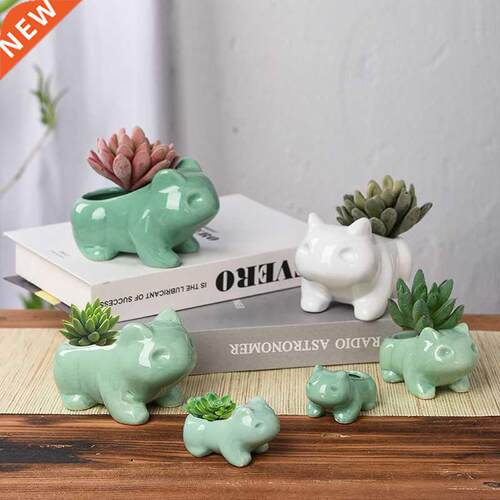 Mini Pokemon Ceramic Flower pot Creative magic cartoon anima