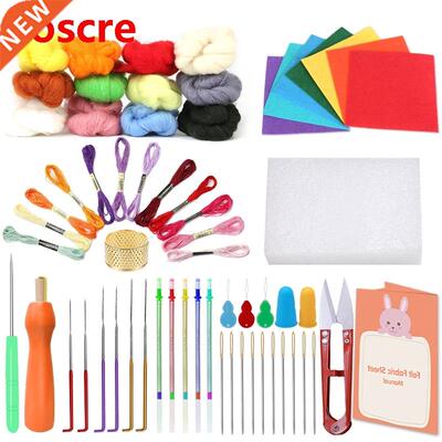 95Pcs Needle Felting Kit Fabric Craft Kit Wool Starter Yarn