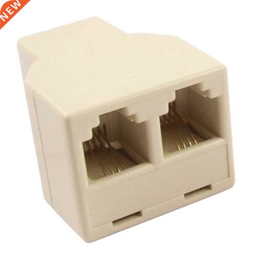 5x RJ11 4 Pins Female 1 to 2 Telephone Splitter Connector Ad