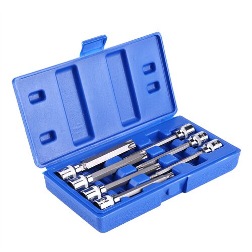 7Pcs 38inch Drive Extra Long Torx Star Bit Socket Set T25 T3
