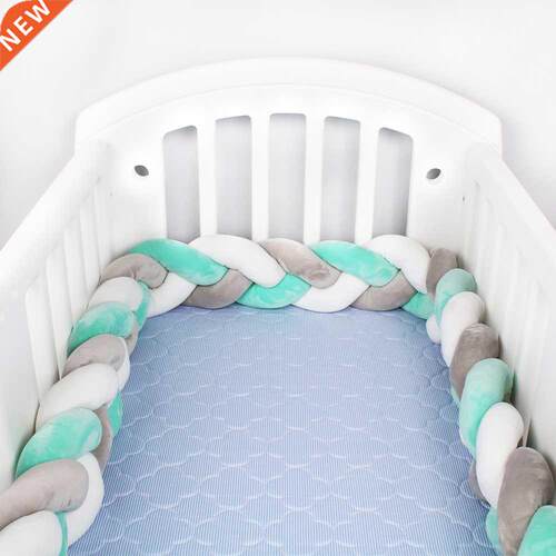 1Pcs 2M//4M Baby Handmade Nodic Knot Newborn Bed Bumper Lo