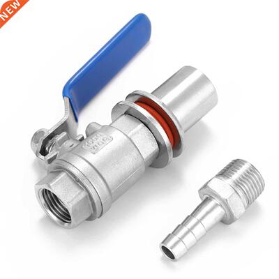 1/2'' Stainless Steel Compact Ball Valve Barb Homebr