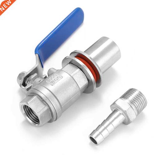 1/2'' Stainless Steel Compact Ball Valve Barb Homebr