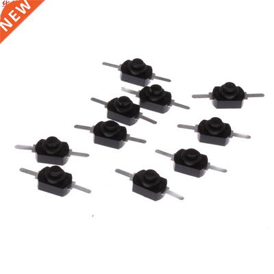 10X 1A 30V DC 250V Black Latching On Off Mini Torch Push But