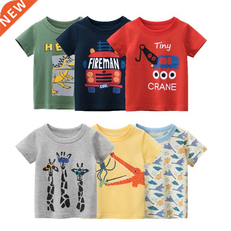 Boys & Grls Cartoon T-shrts Kds Dnosaur Prnt T Shrt fo