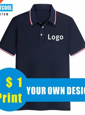 9 Colors Short Sleeve Custom Polo Shirt Logo Embriodery Per