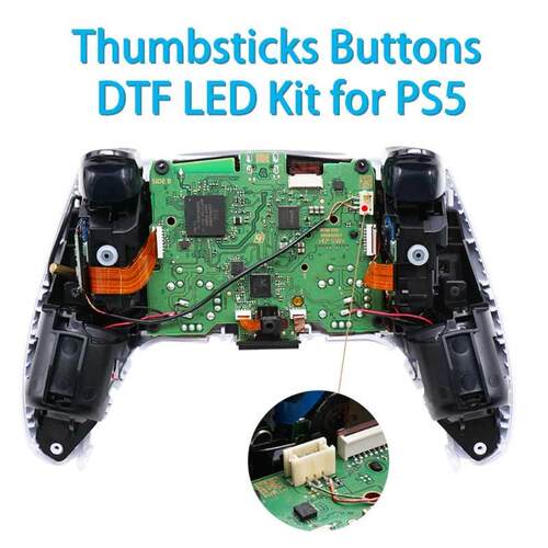 Multi-Colors luminated D-pad Thumbstick Share Option Home Fa