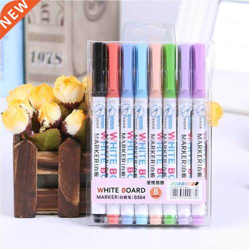 8 Colors Wipeable Glass Window Whiteboard Marker Pen Shop Ca