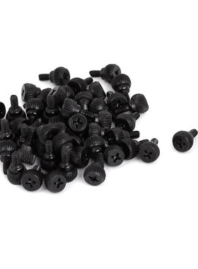 PC Computer Case Thumbscrews M3.5 Thumb Screws Black 50 Pcs