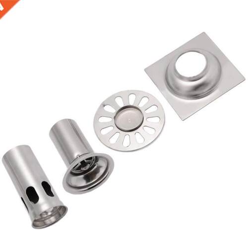 Stainless Steel Floor Drain Cover Square Bathroom Shower Was