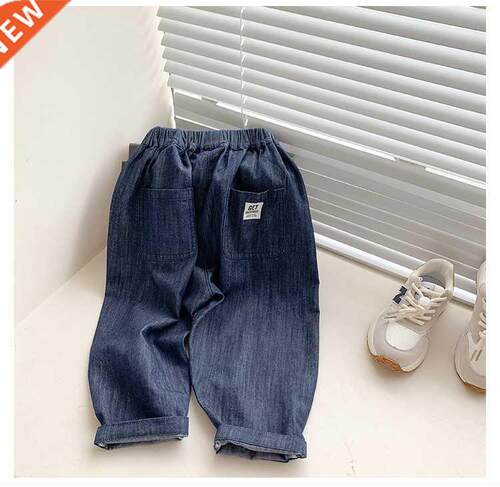 Spring Autumn thin jeans loose denim pants