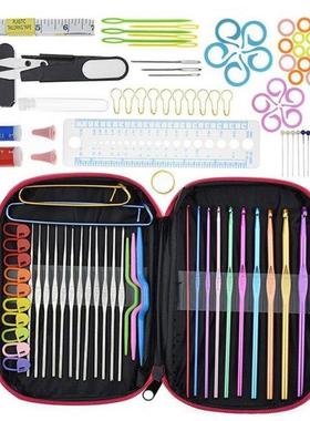 1 Set DIY Aluminum Crochet Hooks Sweater Knitting Needles Ki