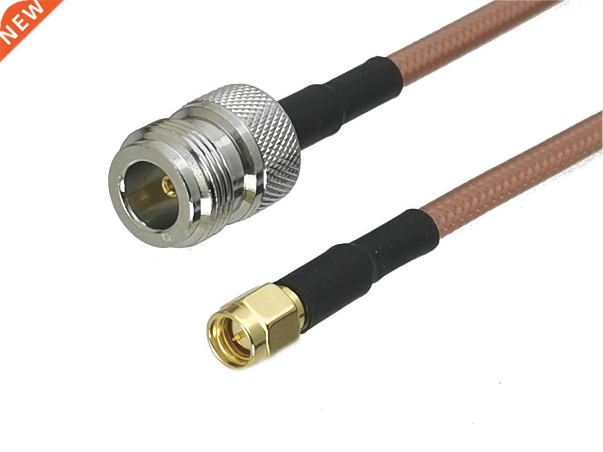 1Pcs RG142 N Female jack to SMA Male Plug Straight Connector