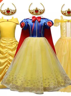 Girls Dress Princess Costume Children Cosplay Party Disfraz