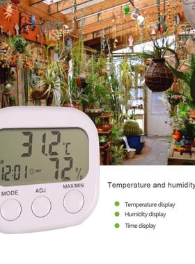LCD Humidity Meter Gauge With Clock Weather Station