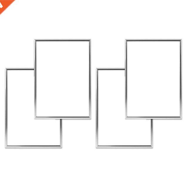 4 Picture Frames, A4 Silver Picture Frames, With Unbreakable