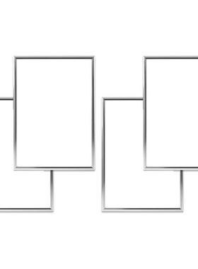 4 Picture Frames, A4 Silver Picture Frames, With Unbreakable