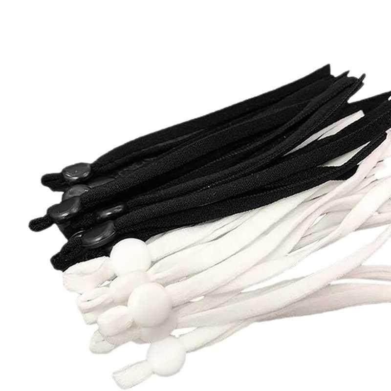 100 Pcs Sewing Elastic Band Cord with Adjustable Buckle Stre