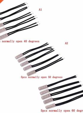 5pcs/lot KSD9700 250V 5A 40~60 Degree Bimetal Disc Temperatu