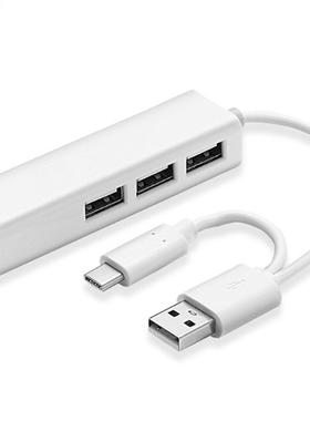 USB Ethernet with 3 Port HUB USB 2.0+Type-C RJ45 Lan Network