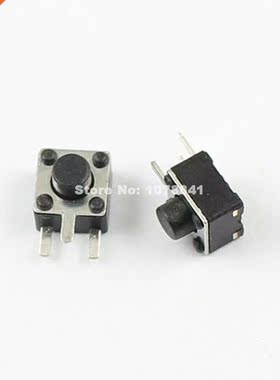 100 Pcs Button Switch 3 Pin Right Angle 4.5x4.5x4.m