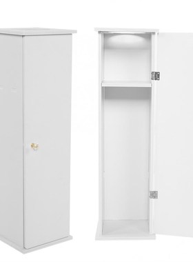 Free Standing White Toilet Paper Bathroom Cabinet Holder Toi