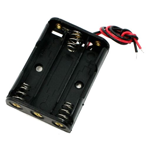 3 x 1.5VAAA Plastic Case Holder Wire