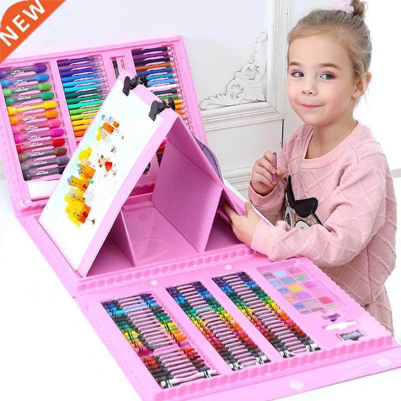 42-208PCS Children t Painting Set Watercolor Pencil Crayon