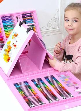 42-208PCS Children t Painting Set Watercolor Pencil Crayon