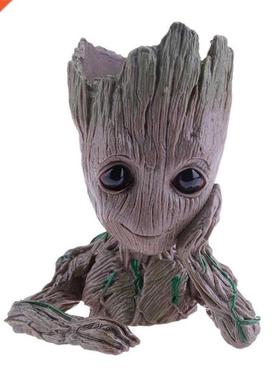 Vinyl Bby Groot Flowerpot Pen Pot Holder Plnts Flower Pot