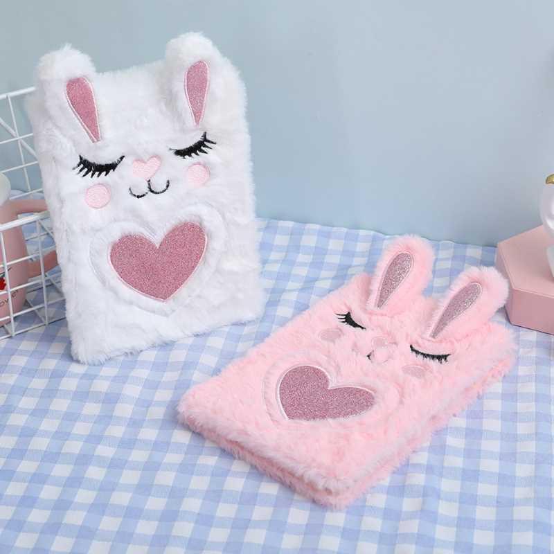 1 Pcs Colorful Animal Plush Notebook Portable Travel Diary P