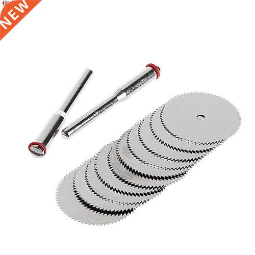 10 x 25mm Wood Saw Blade Disc + 2 x Rod Dremel Rotary Cuttin