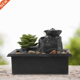 Water Fountain Desktop Ornaments Flowing Water Waterfall Soo