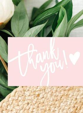 30Pcs/Pck Thnk You Crd Prty Gift Shopping Purchse Thnk