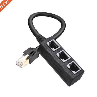Cable Splitter Ethernet RJ45 1 to 3-port Ethernet Cable netw