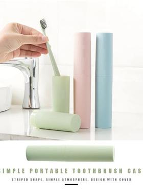 Toothbrush Holder Bathroom Organizer Travel Portable Brush H