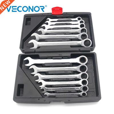 Ratchet Wrench Set Ratcheting Spanner 12pcs 8 19mm size Dul