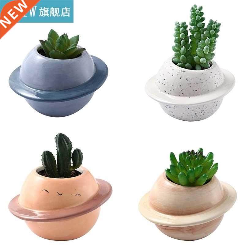 Creative Planet Succulent Pot Ceramic Planter with Drainage