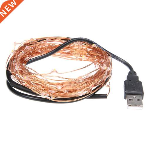 10m 100LED USB Copper Wire String Light Home Festive Wedding