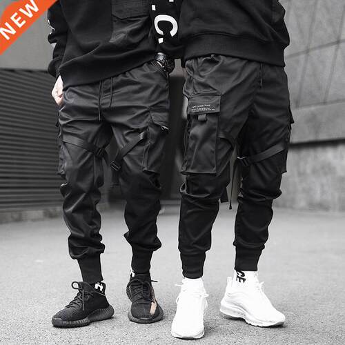 2021 Ribbons Men Jogger Sweatpants Men	s Cargo Pants Setw